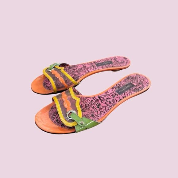 Emilio Pucci Shoes - Vintage Y2K Emilio Pucci Colorful Retro Kitten Heels